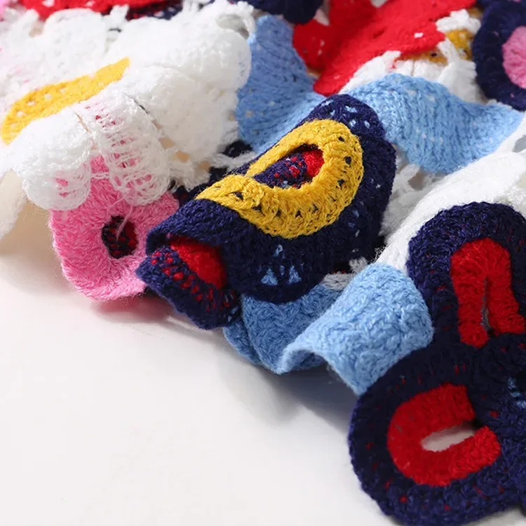 Wholesale multicolor floral crochet-look cardigan for OEM and private label production 6